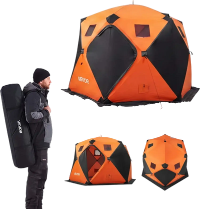 Vevor Ice Fishing Tent Pop-Up Insulated Shelter 137 x 69 x 91