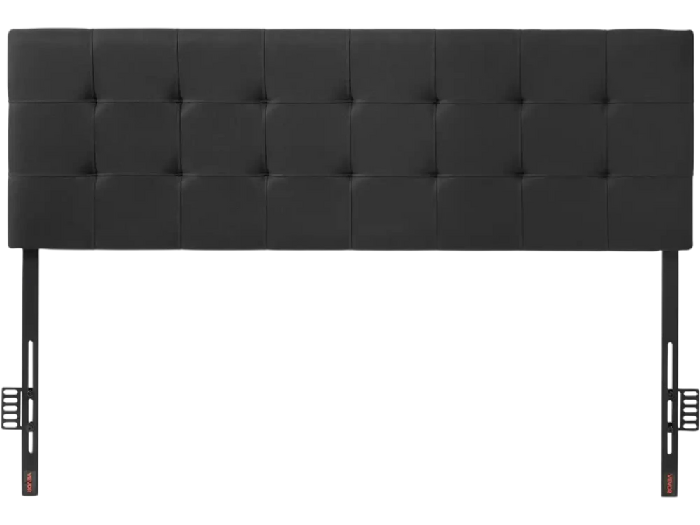 VEVOR Headboard, Queen Size Headboard with Adjustable Height, Comfortable Diamond Tufted for Queen Size Bed, W62.2 x H(42.72-54.53) x D2.76 in, Ideal for Bedroom, Hotel, Homestay, Dormitory, Black