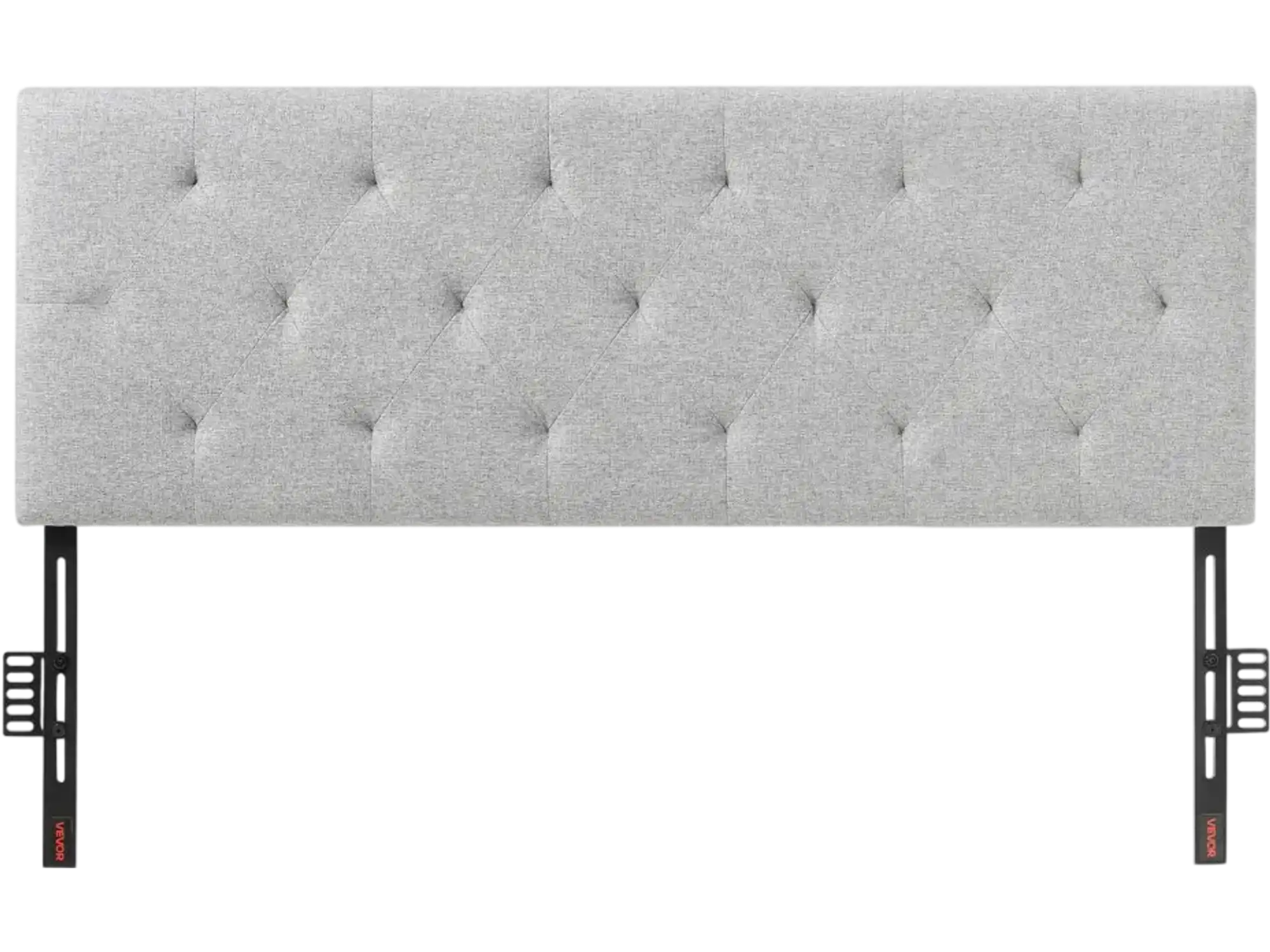 Vevor Headboard Adjustable Full Size Diamond Tufted Light Grey New