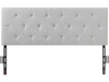 VEVOR Headboard, Full Size Headboard with Adjustable Height, Comfortable Diamond Tufted for Full Size Bed, W 56.3 x H（35.6-47.4）inches, Ideal for Bedroom, Hotel, Homestay, Dormitory, Light Grey