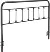 VEVOR Metal Headboard, Queen Size Headboard with Adjustable Height, Metal Headboard for Queen Size Bed, W59.65 x H40.55 x D1.5 inches, Ideal for Bedroom, Hotel, Homestay, Dormitory, Black