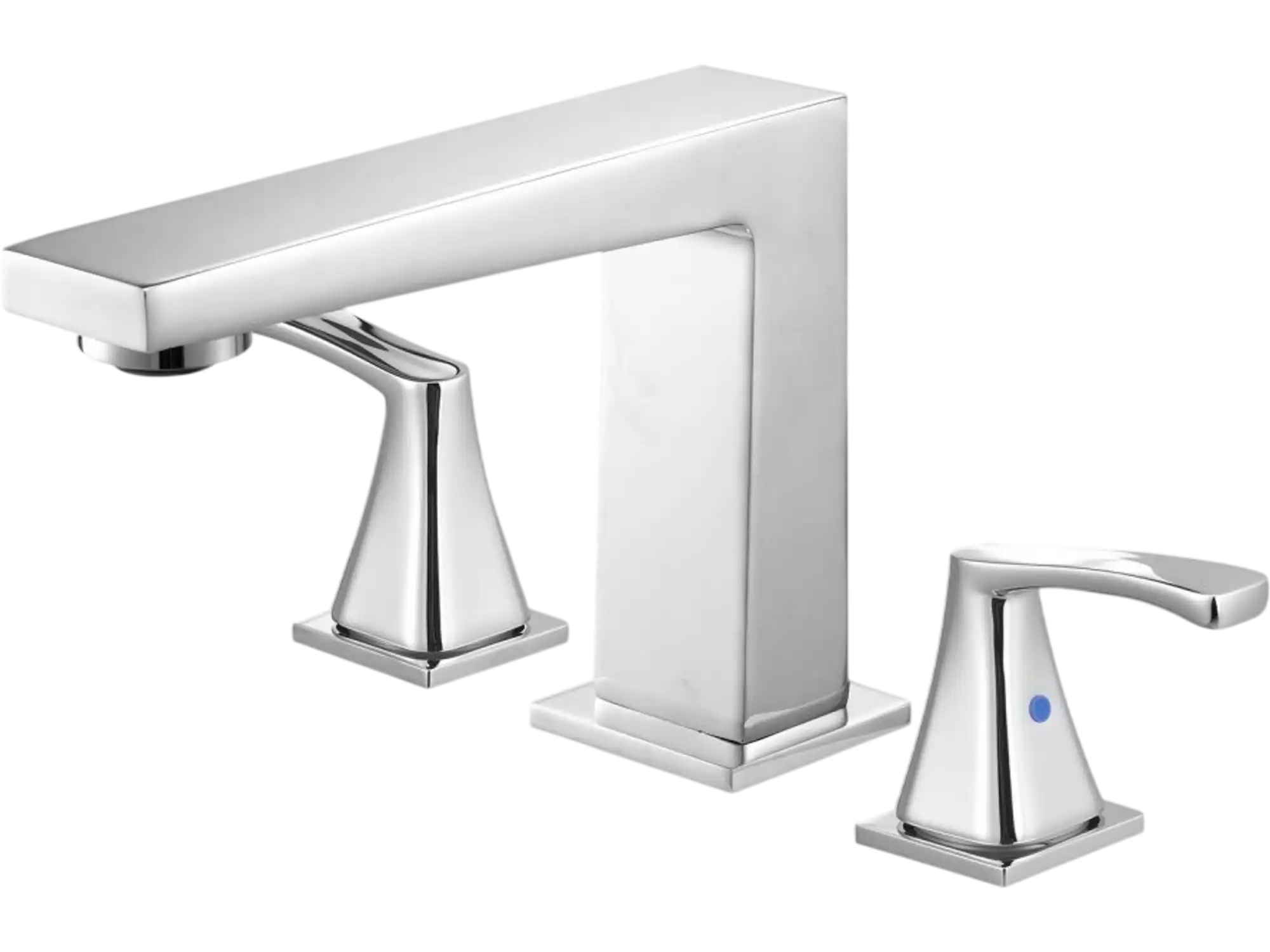 Vevor Roman Tub Faucet Waterfall Deck Mount 3-Hole Silver New