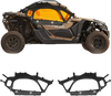 VEVOR Cab Enclosure Upper Doors, Compatible with Can-Am Maverick X3 2-Seater 2017-2025, Soft Upper Doors, Windproof Upgraded Zipper UTV Soft Side Window Kit, Work with Side Mirrors and Windshields