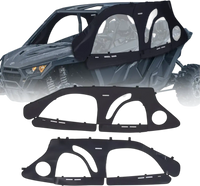 VEVOR Cab Enclosure Upper Doors, Compatible with Polaris RZR PRO 2020-2024/Polaris RZR Turbo2022-2024, Soft Upper Doors, Upgraded Zipper UTV Soft Side Window Kit, Fit with Side Mirrors and Windshields
