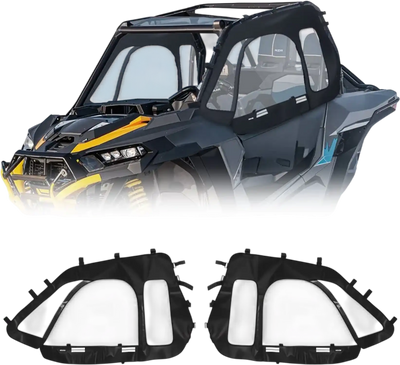 Vevor UTV Cab Enclosure Upper Doors Soft Side Window Kit for Polaris RZR XP 1000/XP Turbo 2014-2023 New