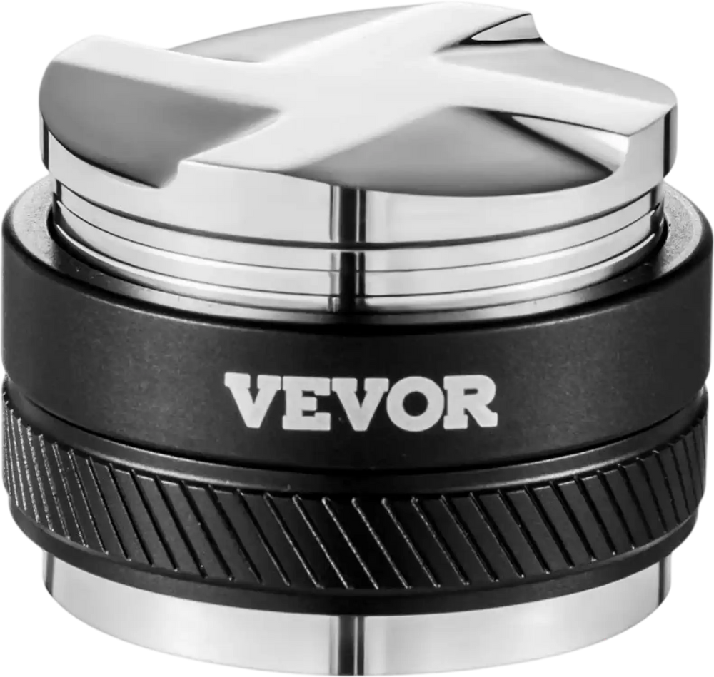 VEVOR Coffee Distributor 58mm, 2-in-1 Adjustable Espresso Distributor with Fan-Shaped Base, Coffee Distributor 304 Stainless Steel with Easy-to-Disassemble Design