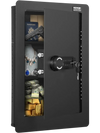 VEVOR 25.59" Tall Wall Safe, 3-Tier Hidden Wall Safe with Keypad, 3 Removable Shelves & 6 Key Holders, Q235 Cold-Rolled Steel In Wall Safe with LED Light & Vibration Alarm for Money, Jewelry, Passport