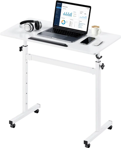 Vevor Standing Desk Adjustable Height Mobile Sit-Stand Rolling Workstation 32