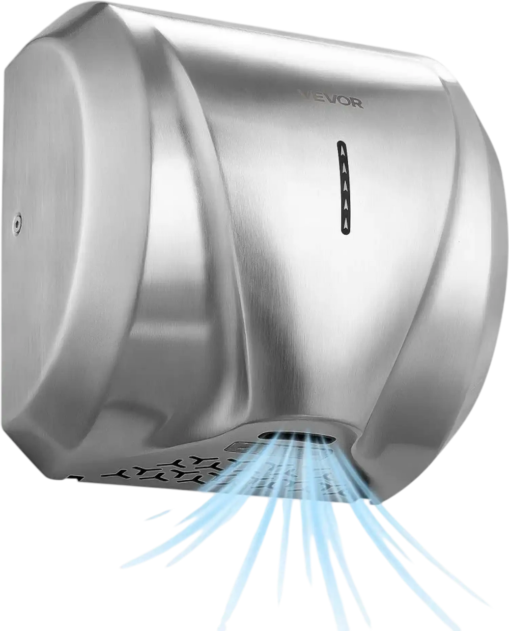 VEVOR Hand Dryer, 1800W Bathroom Air Hand Dryer, Automatic High Speed with HEPA Filter, Fast Drying, Heavy Duty Brushed Stainless Steel, AC110-120V Commercial Wall Mounted for Restroom, Hotel, Office