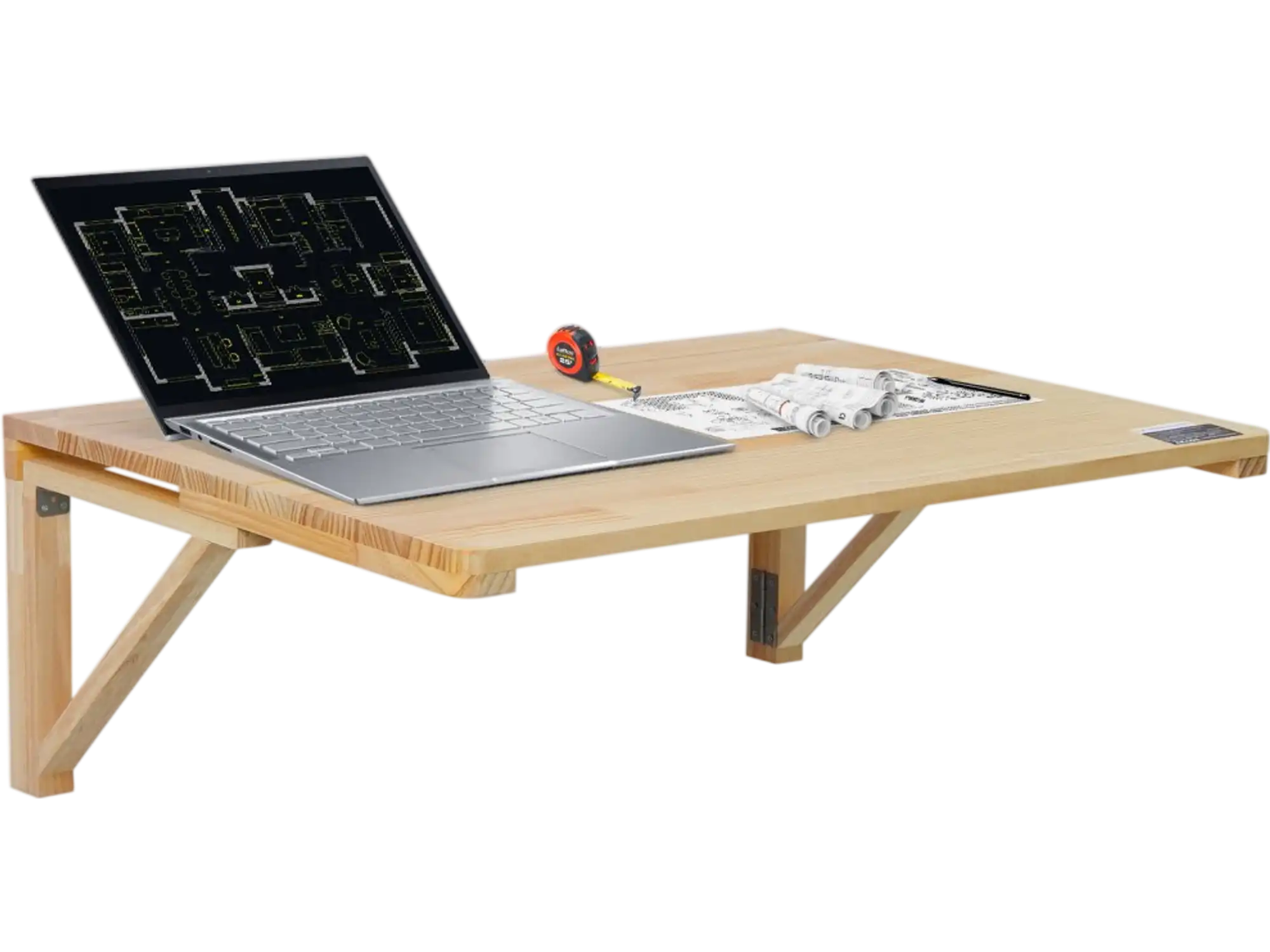 Vevor Wall Mounted Folding Table Space-Saving Drop Leaf Desk 31.5
