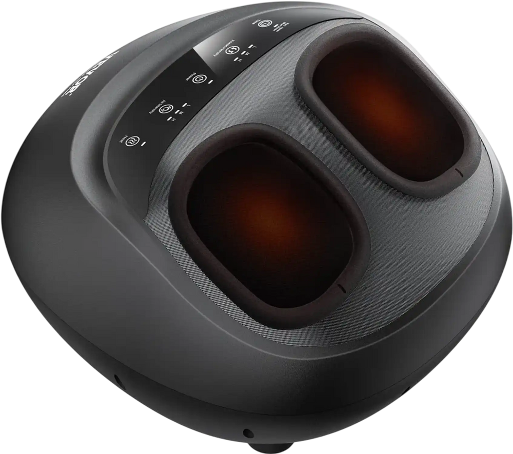 VEVOR Foot Massager Machine with Heat, Deep-Kneading, Compression, and Shiatsu for Plantar Fasciitis, Neuropathy, Gifts for Men, Women - Fits up to Men Size 12