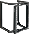 VEVOR 12U Wall Mount Server Rack, 150 lbs Max Load Capacity, Open Frame Network Rack with 180 Degrees Gate Swing, Carbon Steel, for 19-Inch IT Network Equipment & AV Devices Computer Server, Black