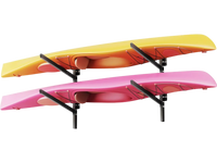 VEVOR Kayak Storage Rack for 2 Kayaks, Holds 200 lbs, Heavy Duty Adjustable Wall Mount Stand for Indoor Outdoor Garage Shed Dock, Storage Holder for Canoe, Small Boat, SUP, Surfboard & Paddleboard