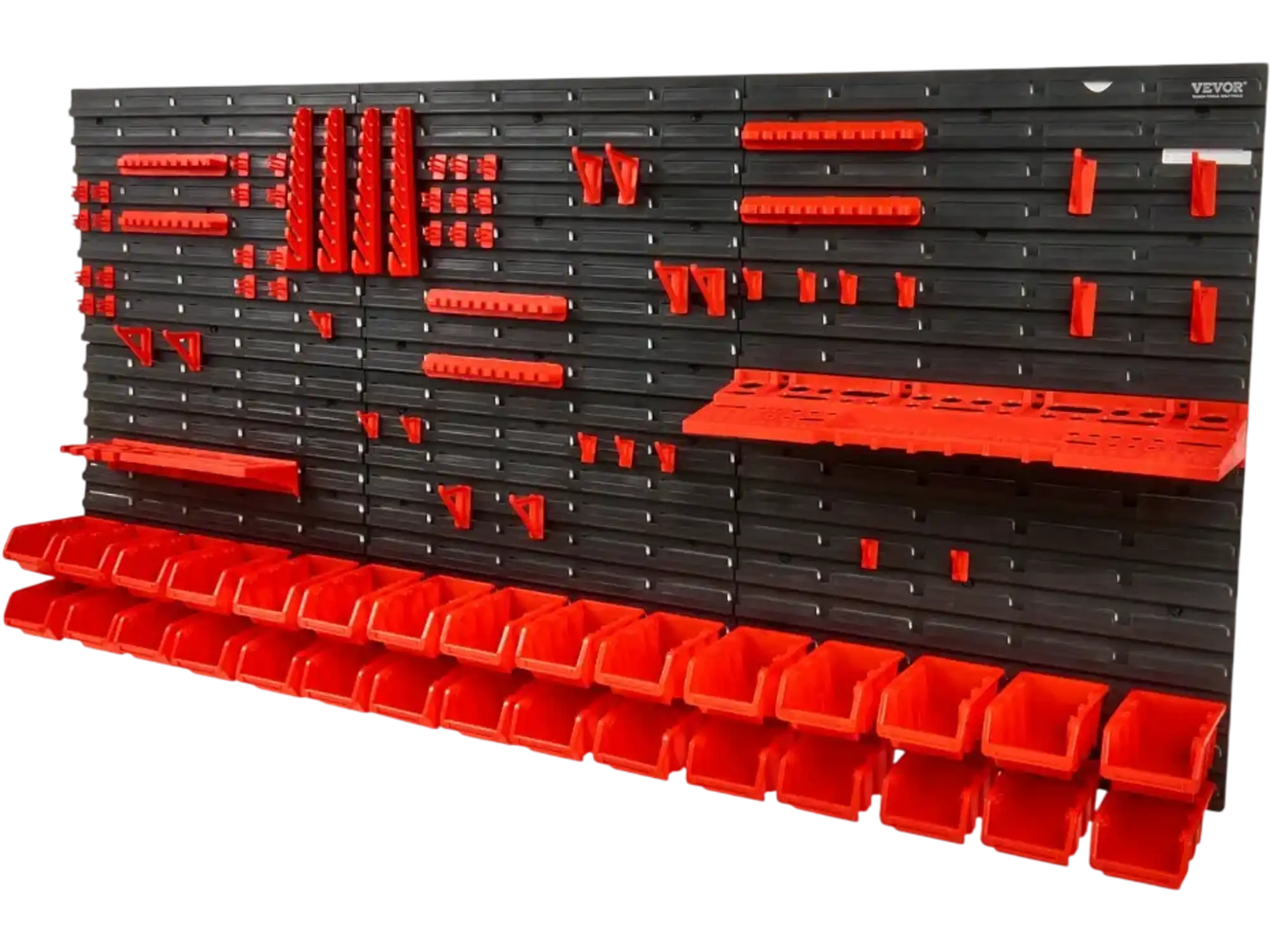 Vevor Storage Bins Wall-Mounted 30-Bin Parts Rack Organizer New