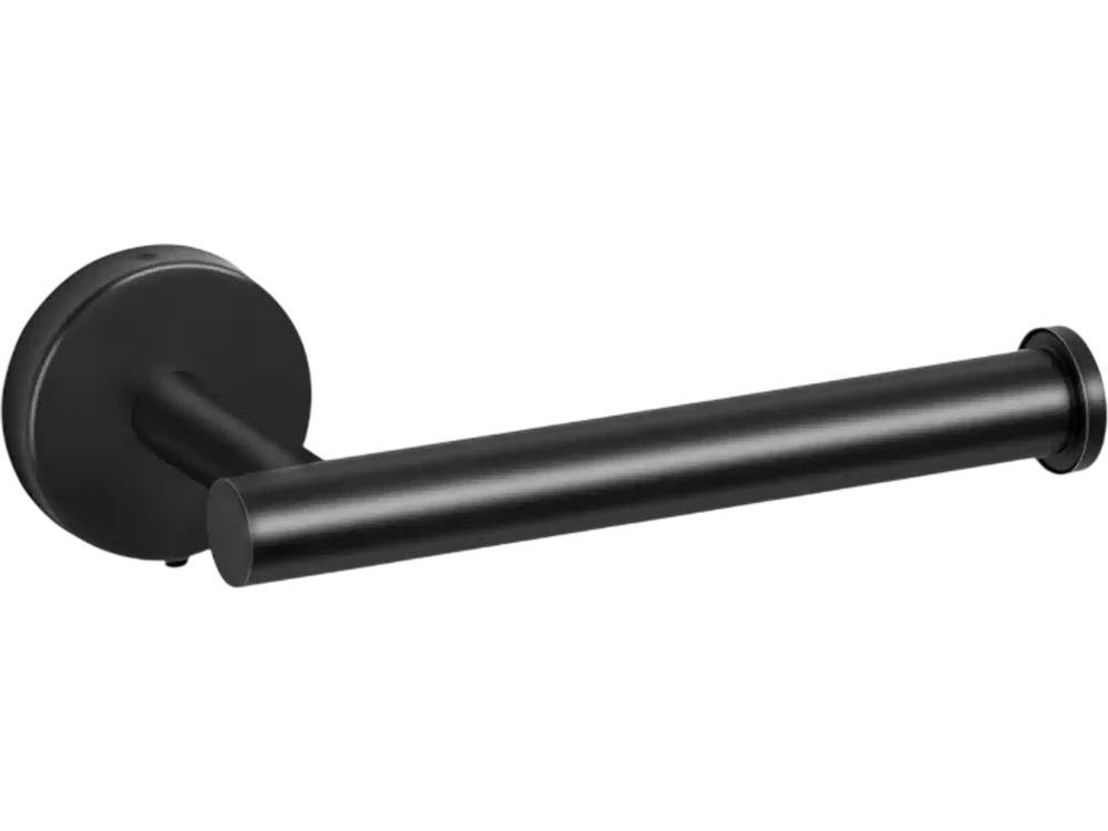 VEVOR Toilet Paper Holder, Fits Mega Rolls Size, Premium Stainless Steel Rustproof Material, Wall Mounted with Screws, Toilet Roll Tissue Holder for Bathroom, Washroom, Kitchen, Matte Black