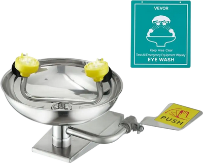 Vevor Eyewash Station Wall-Mounted Emergency Face and Eye Wash Unit New