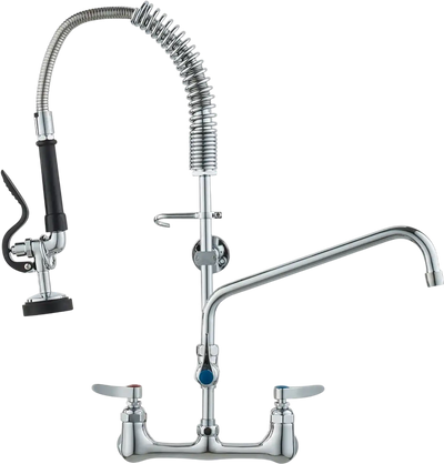Vevor Pre-Rinse Faucet Wall-Mounted Commercial Kitchen Faucet with 25