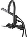VEVOR Clawfoot Tub Faucet, Wall-Mounted Bathtub Faucet with Handheld Shower, Vintage Matte Black Clawfoot Tub Filler Shower Kit with Adjustable Swing Arms & Rotatable Gooseneck Spout for Bathtubs