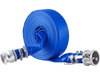 VEVOR Backwash Hose, 1.5 in x 50 ft, Blue High Quality PVC Hose, with Clamps, Camlock, Aluminum Fittings, Fit Various Pumps, for Sewage Treatment, Water Transportation and More Agricultural Purposes