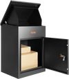 VEVOR Package Delivery Boxes for Outside, Extra Large Mailbox with Coded Lock, Galvanized Steel Wall Mounted Mailboxes 17.3"x13.8"x22.8", Anti-Theft Baffle, IPX3 Waterproof for Porch, Curbside