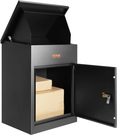 VEVOR Package Delivery Boxes for Outside, Extra Large Mailbox with Coded Lock, Galvanized Steel Wall Mounted Mailboxes 17.3