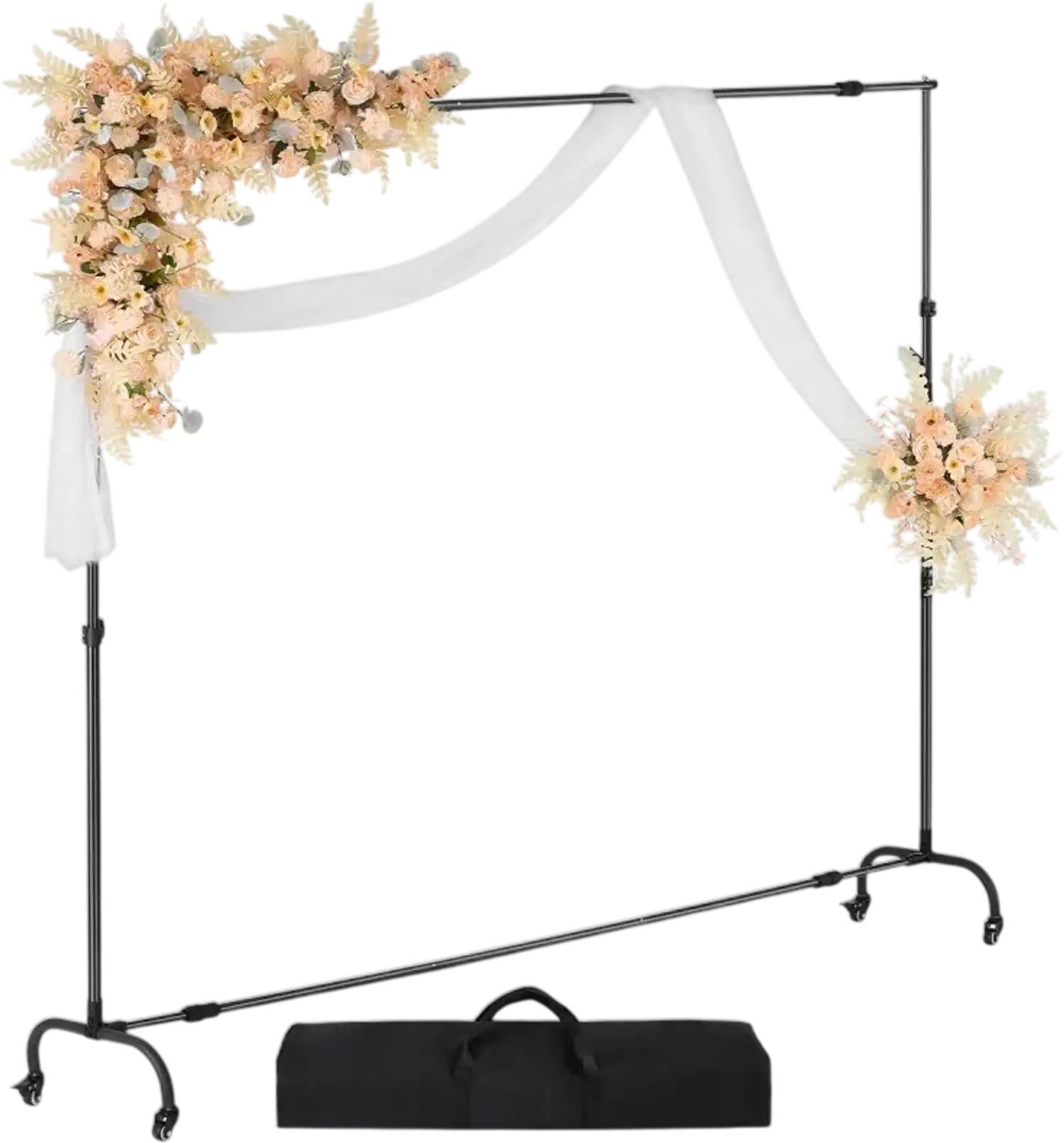 Vevor Backdrop Stand 7' x 10' Adjustable Rolling Photo Background Kit New