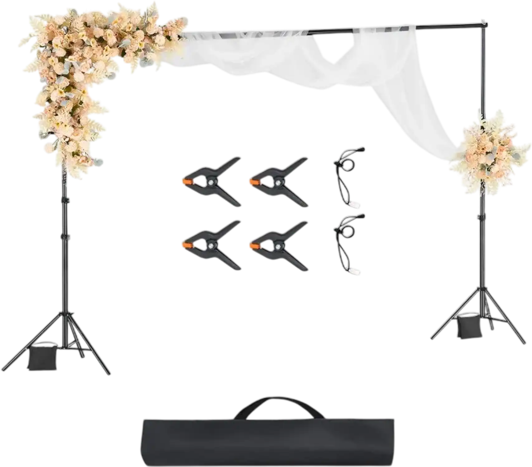 Vevor Backdrop Stand 10' x 10' Adjustable Photo Background Kit New