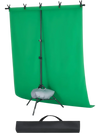VEVOR Backdrop Stand, 5 x 6.5 ft Adjustable Photo Backdrop Stand Kit, Portable Background Backdrop Stand with 3 Crossbars, Heavy Duty Projector Screen Stand, for Wedding, Photo Video Studio & Party