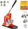 VEVOR Button Maker Machine, 58 mm (2.25 inch) Badge Punch Press Kit, Children DIY Gifts Pin Maker, Button Making Supplies with 500pcs Button Parts & Circle Cutter & Magic Book