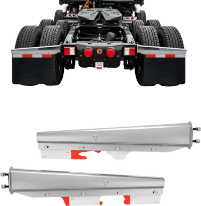 VEVOR Chrome Straight Spring Loaded Mud Flap Hangers, 2-1/2
