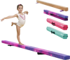 VEVOR 8FT Folding Balance Beam for Kids, 300LBS Stable Support Gymnastics Floor Beam with Non-Slip Mat, Wood-Core Gymnastics Training Equipment with Anti-Slip Bottom & Carry Bag for Home Gym, Galaxy