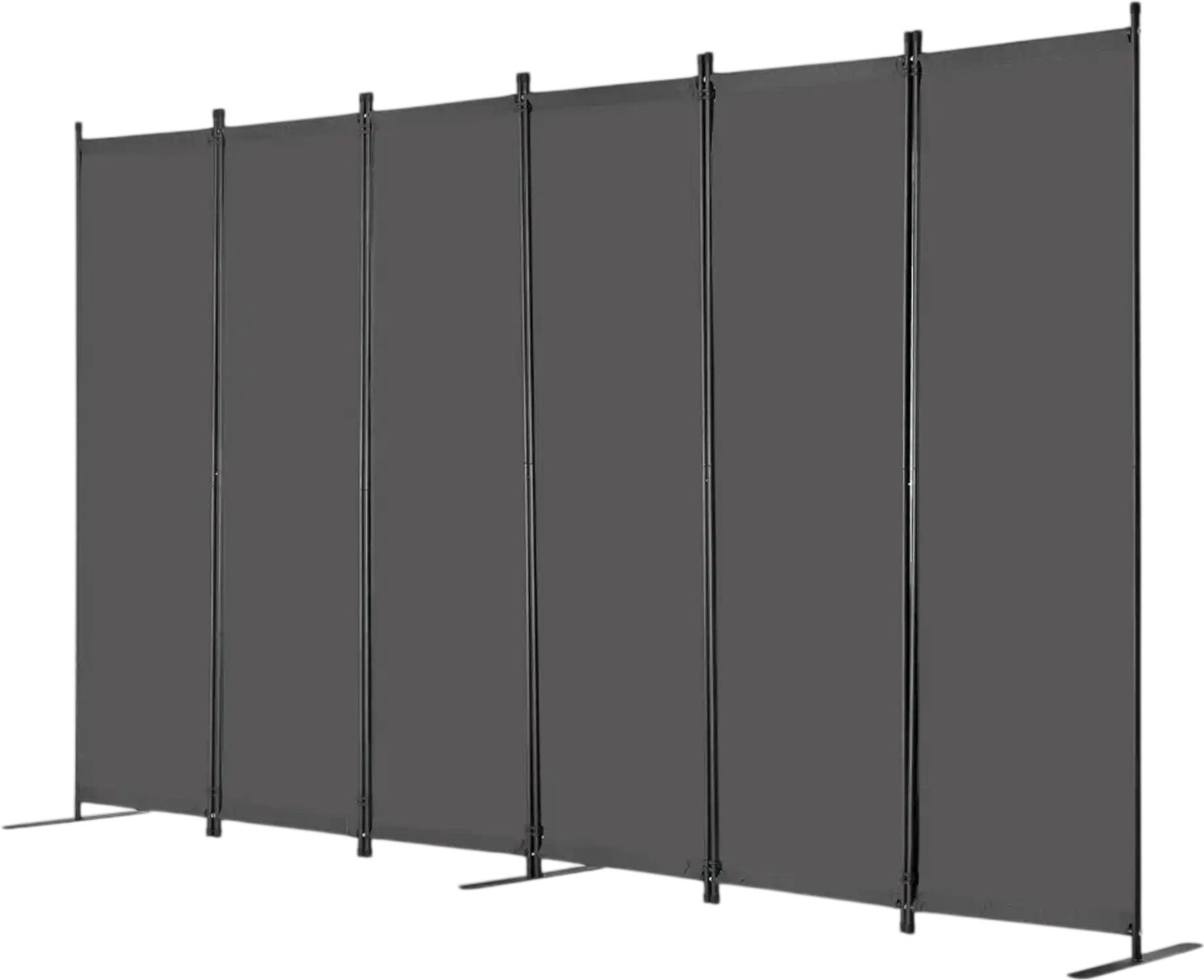 Vevor Room Divider 6-Panel Folding Privacy Screen Gray New