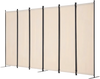 VEVOR Room Divider, 6 Panel Room Divider, Folding Privacy Screen and Portable Partition Divider for Room Separation, Freestanding Room Partitions for Office, Bedroom, Study, Beige
