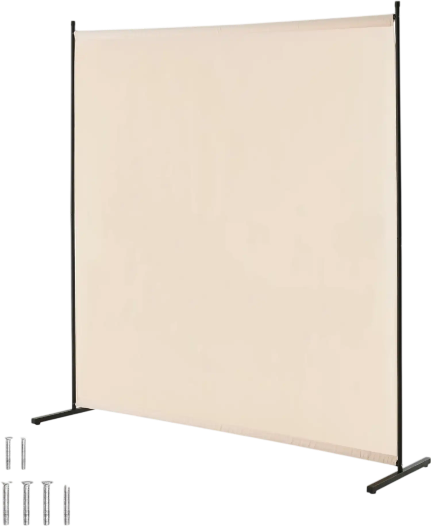 Vevor Room Divider 6' Beige Privacy Screen Single Panel New