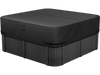 VEVOR Outdoor Hot Tub Cover, 85 x 85 x 20 Inch Weatherproof and Waterproof Hot Tub Cover Protector, 600D Heavy Duty Oxford Fabric and 950N Tearing Strength, Square Spa Covers for Hottub, Black