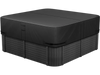 VEVOR Outdoor Hot Tub Cover, 90 x 90 x 20 Inch Weatherproof and Waterproof Hot Tub Cover Protector, 600D Heavy Duty Oxford Fabric and 950N Tearing Strength, Square Spa Covers for Hottub, Black