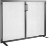 VEVOR Fireplace Screen 1 Panel with Door, Sturdy Iron Mesh Fireplace Screen, 38.98"(L) x30.7"(H) Spark Guard Cover, Simple Installation, Free Standing Fire Fence Grate for Living Room Home Decor Moder