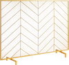 VEVOR Fireplace Screen Single Panel, Sturdy Iron Mesh Fireplace Screen, 38.6"(L) x29.8"(H) Spark Guard Cover, Simple Installation, Free Standing Fire Fence Grate for Living Room Home Decor Modern