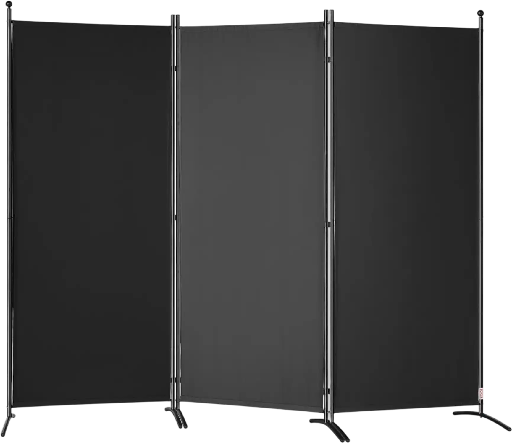 Vevor Room Divider 6.1' 3-Panel Folding Privacy Screen Black New