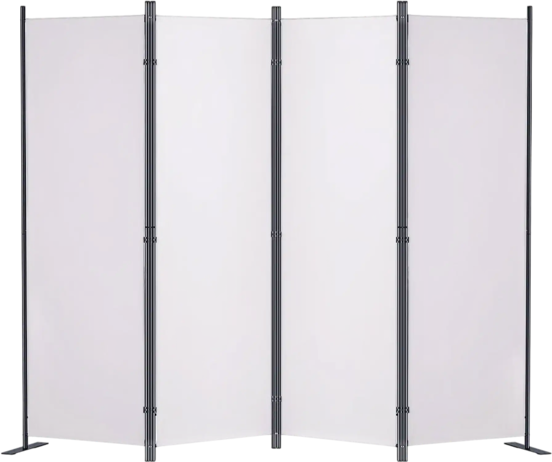 Vevor Room Divider 5.6' 4-Panel Folding Privacy Screen White New