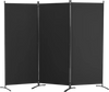 VEVOR Room Divider, 3 Panel Room Dividers and Folding Privacy Screens, Fabric Partition Room Dividers for Office, Bedroom, Dining Room, Study, Freestanding, Black