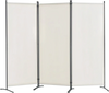 VEVOR Room Divider, 3 Panel Room Dividers and Folding Privacy Screens , Fabric Partition Room Dividers for Office, Bedroom, Dining Room, Study, Freestanding, White