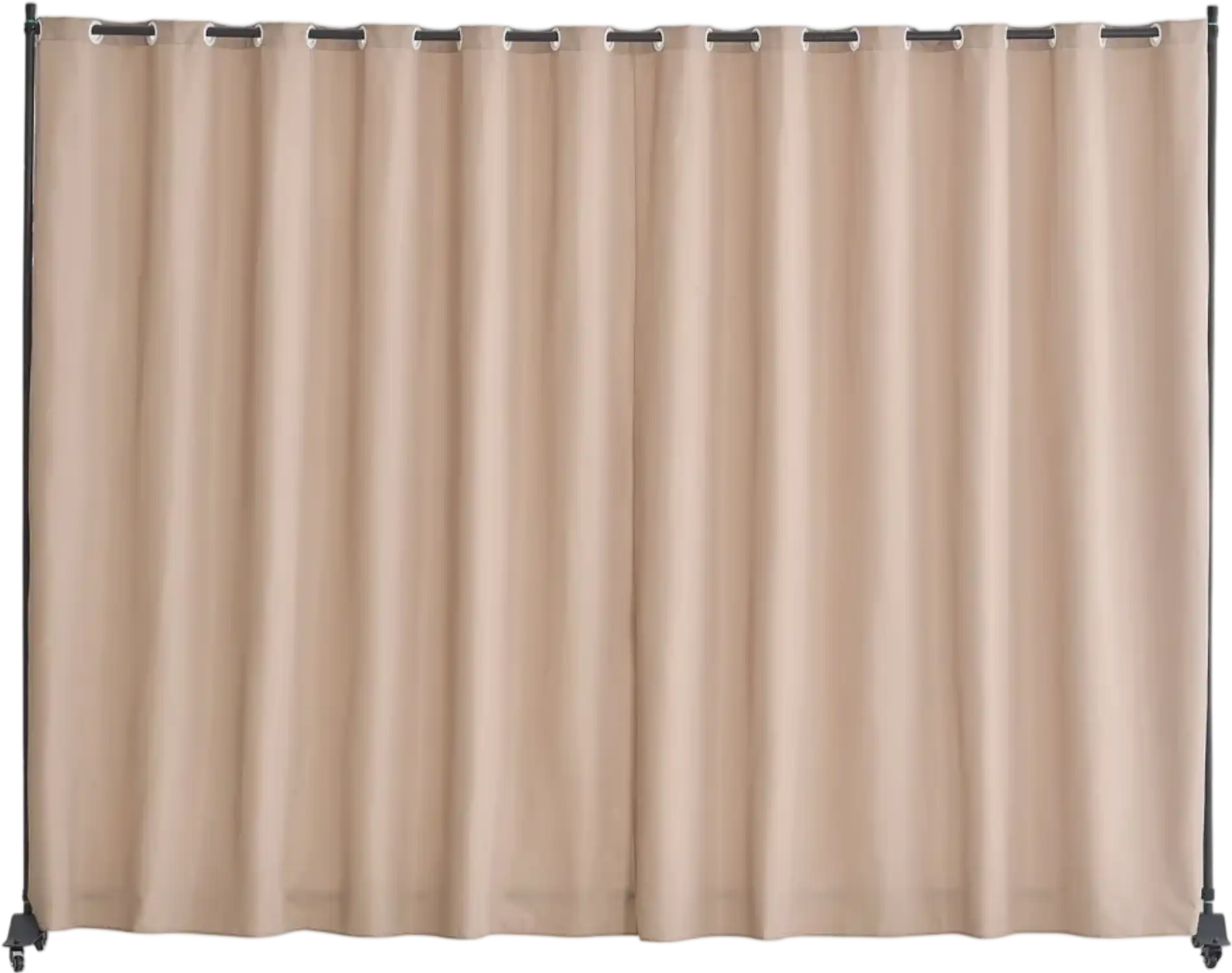 Vevor Room Divider Portable Privacy Screen with Wheels Brown New