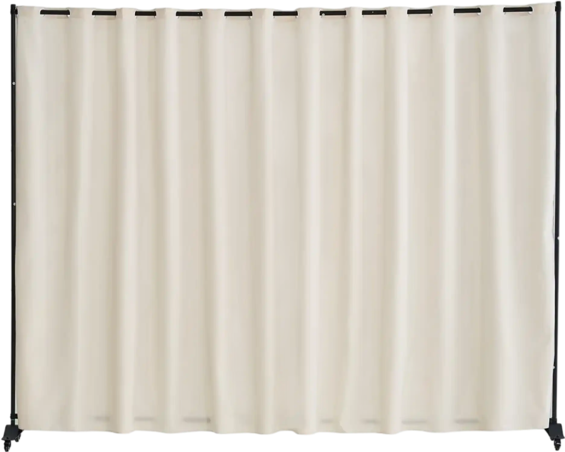 Vevor Room Divider Portable Privacy Screen with Wheels Beige New