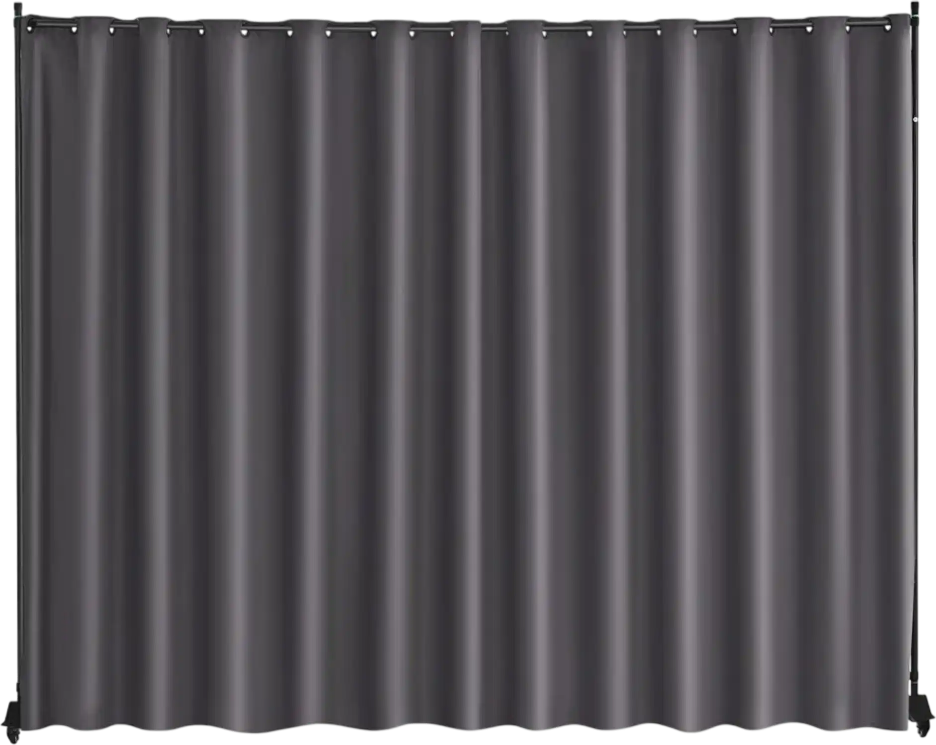 Vevor Room Divider Portable Privacy Screen with Wheels Gray New