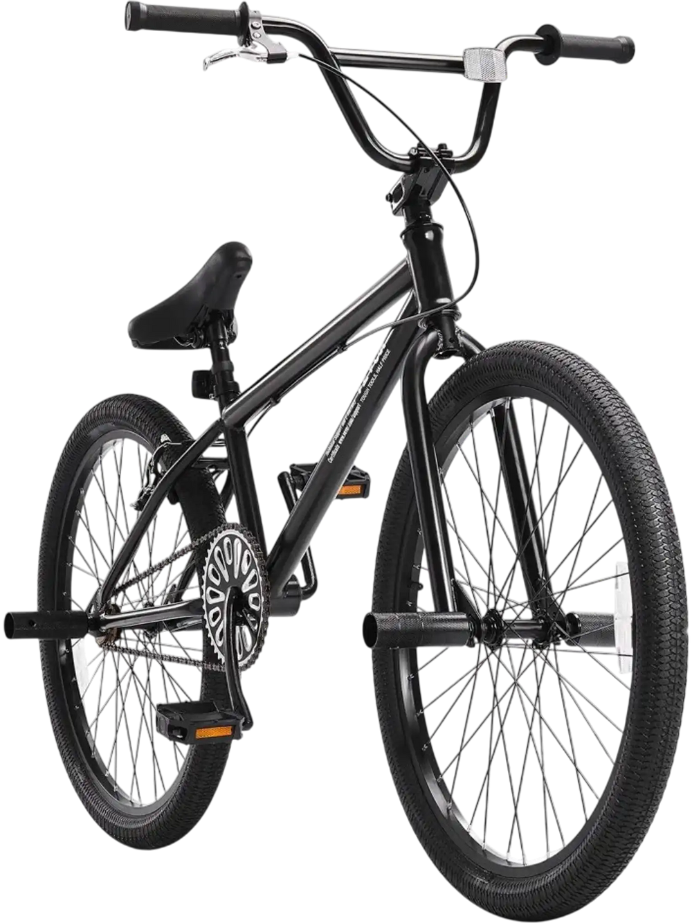 VEVOR BMX Bike, 24-Inch Wheel Freestyle Bike, BMX Race Bike with 4 Pegs, Beginner-Level BMX to Advanced Riders, BMX Bicycles for Teen Adult Men Women, Durable Hi-Ten Steel Frame, Easy to Assemble