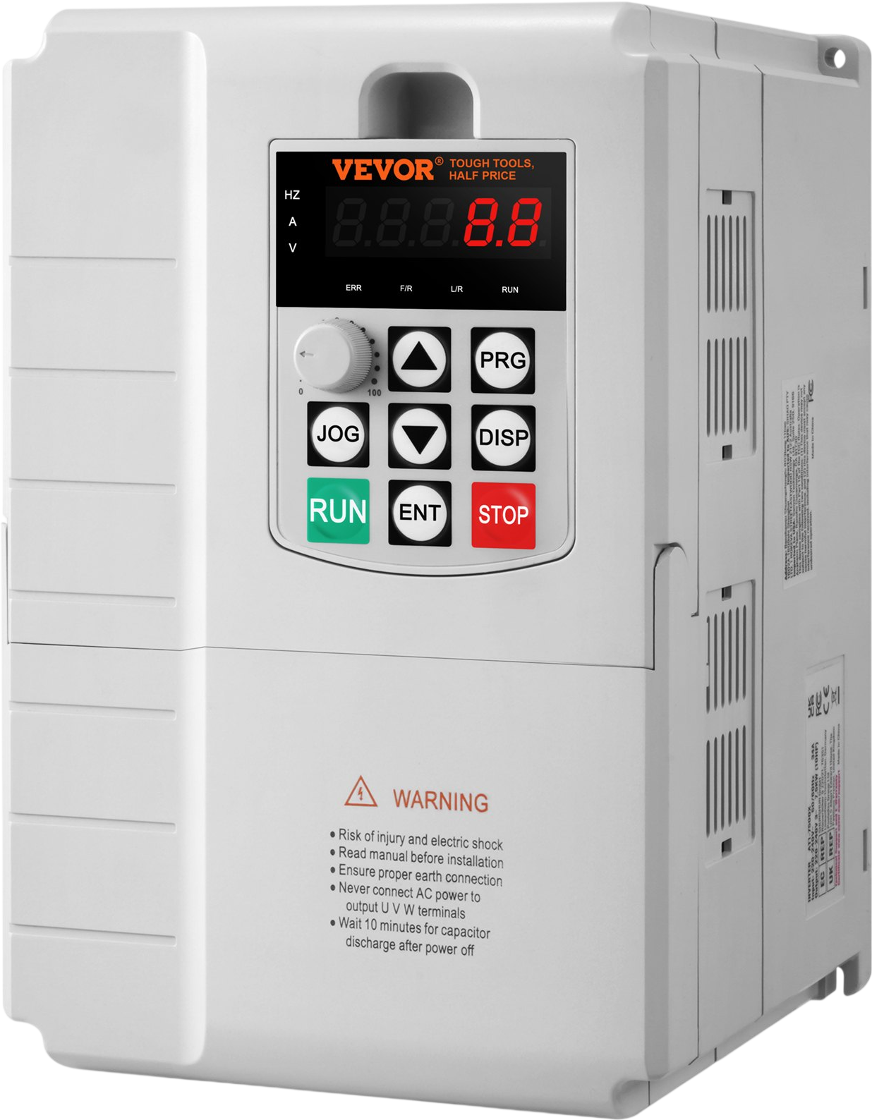 Vevor Variable Frequency Drive 7.5kW 34A 10 HP for 3-Phase Motor New