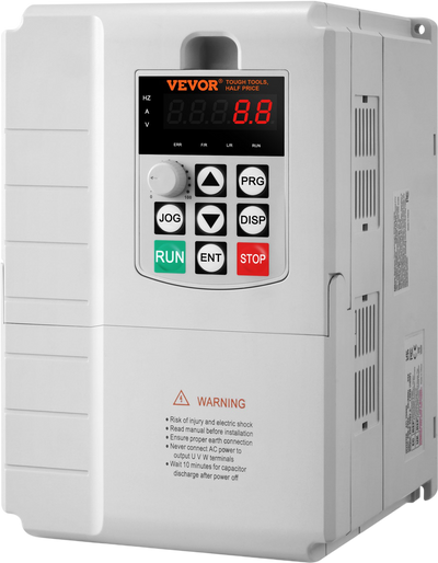 Vevor Variable Frequency Drive 7.5kW 34A 10 HP for 3-Phase Motor New
