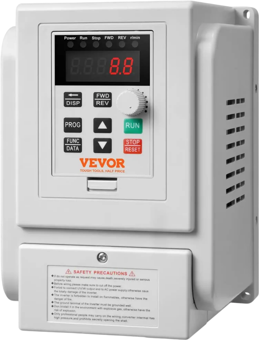 VEVOR VFD 2.2KW 10A 3HP Variable Frequency Drive for 3-Phase Motor Speed Control