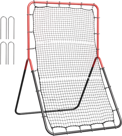 VEVOR Baseball And Softball Rebounder Net, 3 x 4.5 ft PitchBack Baseball Pitching Nest, 3-Way Baseball, Softball Pitchback Net, Fielding Trainer, Bounce Back Net for Fielding/Throwing Practice